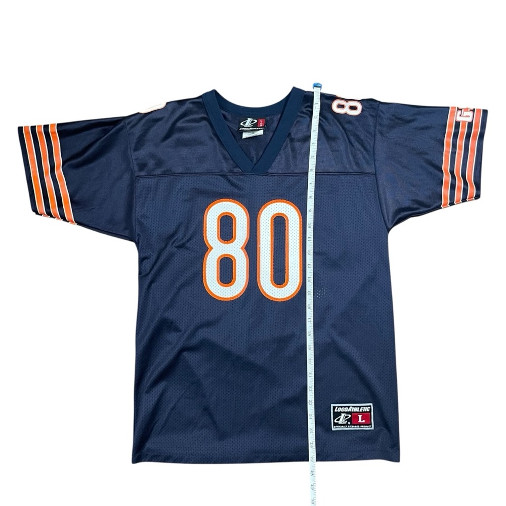Logo Athletic Conway #80 Football Jersey YL 14/16 Navy Orange - Picture 5 of 7